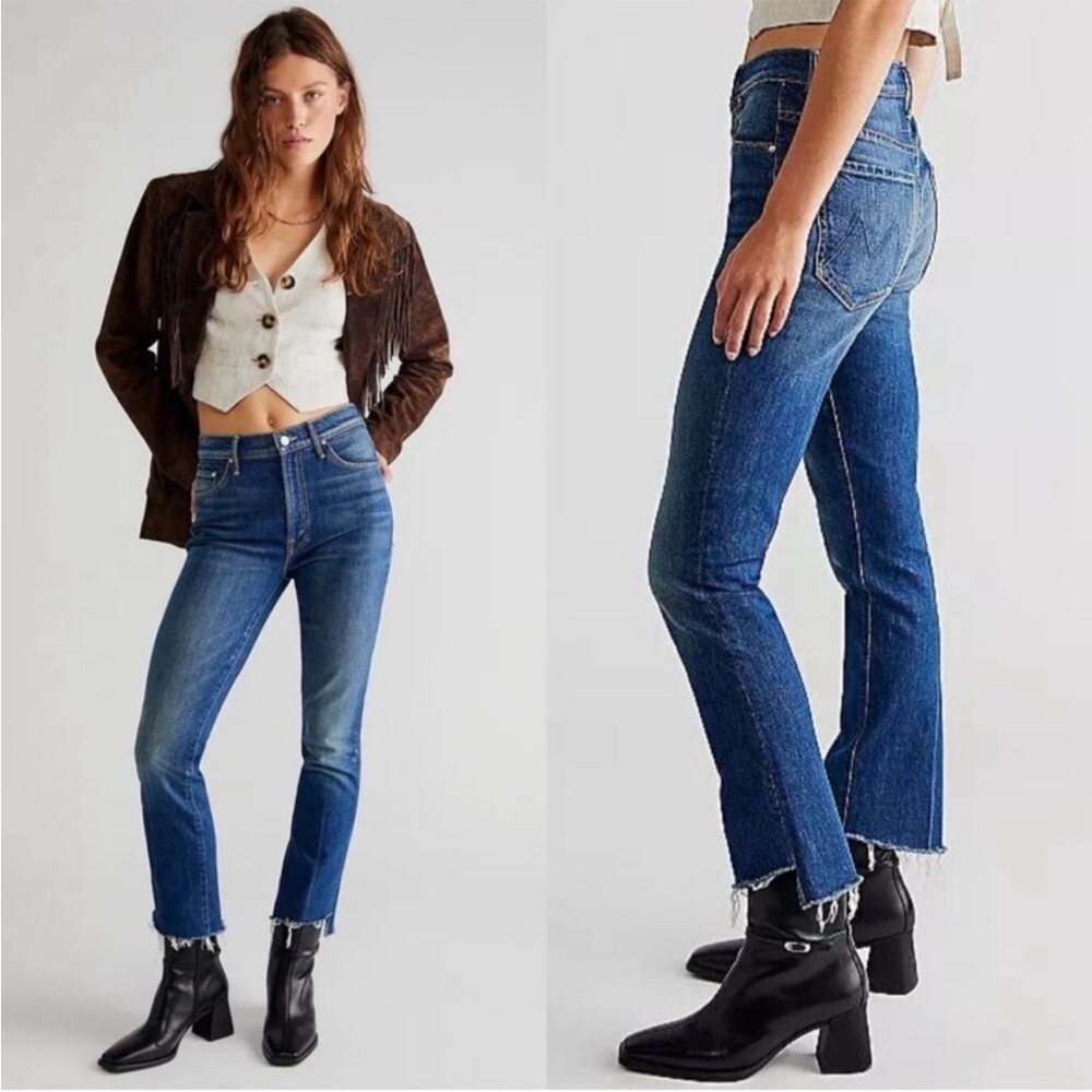 MOTHER Blue Ankle & Cropped Jeans